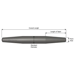 Ajax 11/16X7-1/2 Barrel Drift Pin 633