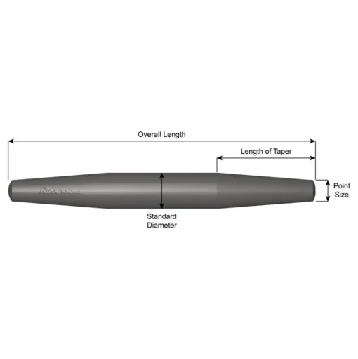 Ajax 11/16X7-1/2 Barrel Drift Pin 633
