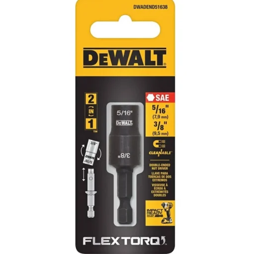 DeWalt 5/16" + 3/8" Double-Ended Detachable Nut Driver DWADEND51638