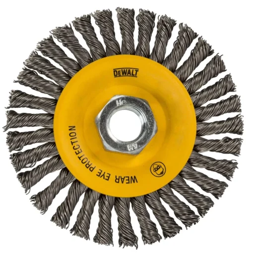 DeWalt 4" X 5/8" Wire Wheel .020" Stainless Stringer DW49204B