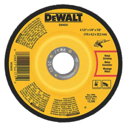 DeWalt 4-1/2” x 1/4" x 7/8" Grinding Wheel General Purpose Metal DW4541
