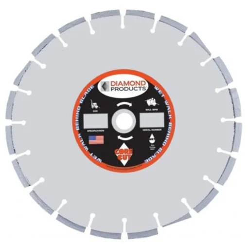 Diamond Products 36" x .187 x 1" Core Cut OPT Super PRO Asphalt Overlay Concrete Wet Blade OPTC5500DX