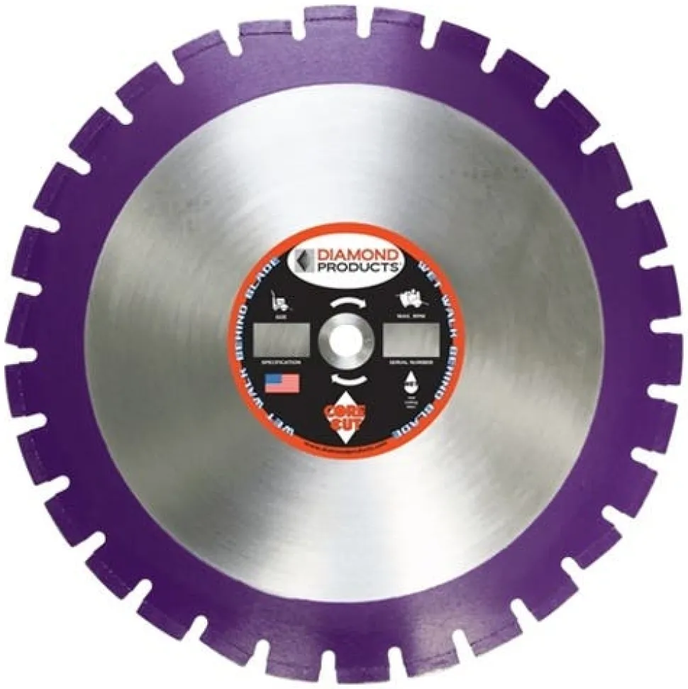 Diamond Products 24" x 155'' x 1" Imperial Purple Asphalt Wet Blade 36824