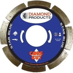 Diamond Products 6" x .070" x 7/8" Star Blue Concrete Saw Blade 70470