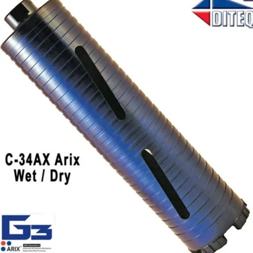 Diteq C-34AX DRY 1-3/4" Concrete Diamond Core Bit (arbor 5/8"-11) D31522