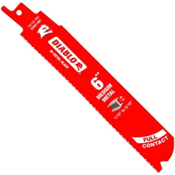Freud Diablo 6" Bi-Metal Recip Blade for Medium Metal Cutting (3/32" to 5/16") (5-Pack) DS0614BF5