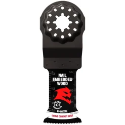 Freud Diablo 1-1/4" Starlock Bi-Metal Oscillating Blades for Nail-Embedded Wood (3-Pack) DOS125BW3