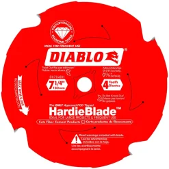 Freud Diablo 7-1/4" x 4 Tooth (PCD) Fiber Cement HardieBlade D0704DHA
