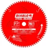 Freud Diablo 7-1/4" x 70 Tooth Steel Demon Carbide-Tipped Saw Blade for Metal D0770FA