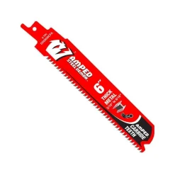 Freud Diablo Blades 6" 8 TPI Carbide Teeth Reciprocating Saw Blade for Thick Metal, 10 Pack DS0608CFA10