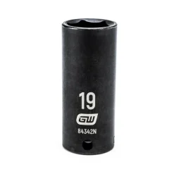 Gearwrench 3/8" Drive 6 Point Deep Impact Metric Socket 19mm 84342N