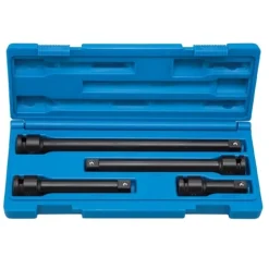 Grey Pneumatic 1/2" Drive Standard and Deep Length Friction Ball Extension Set 2204E