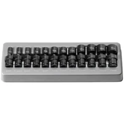 Grey Pneumatic 1/4" Drive Standard Length Universal Set (Metric) 9712UM