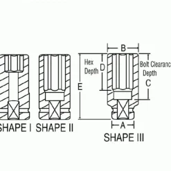 Grey Pneumatic 1" Drive x 2" Deep Length Impact 4064D