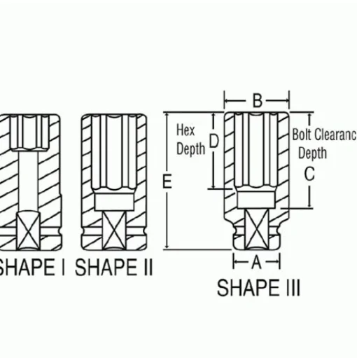 Grey Pneumatic 1" Drive x 2" Deep Length Impact 4064D