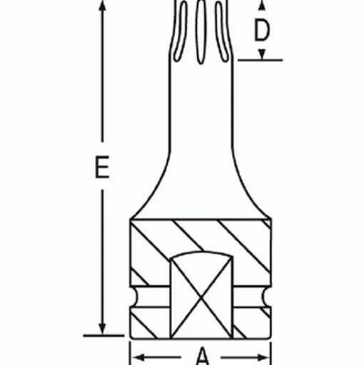 Grey Pneumatic 3/8" Drive x T20 Star Standard Impact Socket 1120T