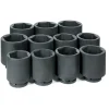 Grey Pneumatic 11 Piece 1" Drive 6-Point Deep Length Impact Socket Set (Metric) 9011MD