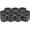 Grey Pneumatic 11 Piece 1" Drive 6-Point Standard Length Impact Socket Set (SAE) 9011