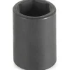 Grey Pneumatic 1/2" x 22mm Drive 6-Point Standard Length Impact Socket (Metric) 2022M