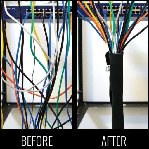 Klein Cable and Wire Management Sleeves, 175" Diameter, 3' Long 450-330