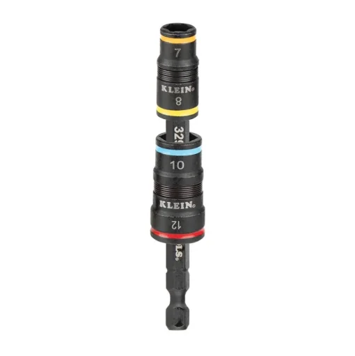 Klein 4-in-1 Impact Rated Flip Socket Set, Metric 32932M