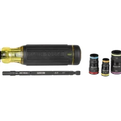Klein 6-in-1 Impact Rated Flip Socket Set, Metric 32933M
