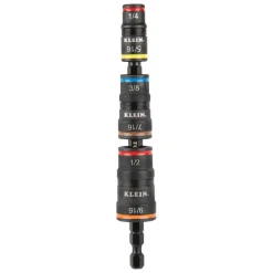 Klein 7-in-1 Impact Rated Flip Socket Set w/ Ratcheting Handle 32910RCHT