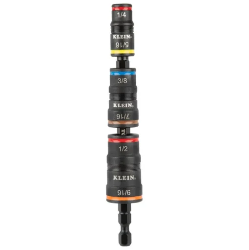 Klein 7-in-1 Impact Rated Flip Socket Set w/ Ratcheting Handle 32910RCHT