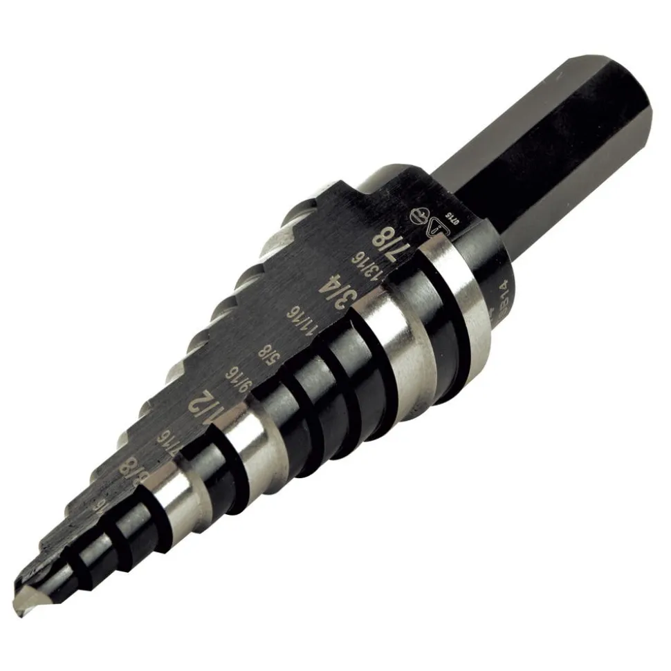Klein Step 3/16" to 7/8" Drill Bit #14 Double-Fluted KTSB14