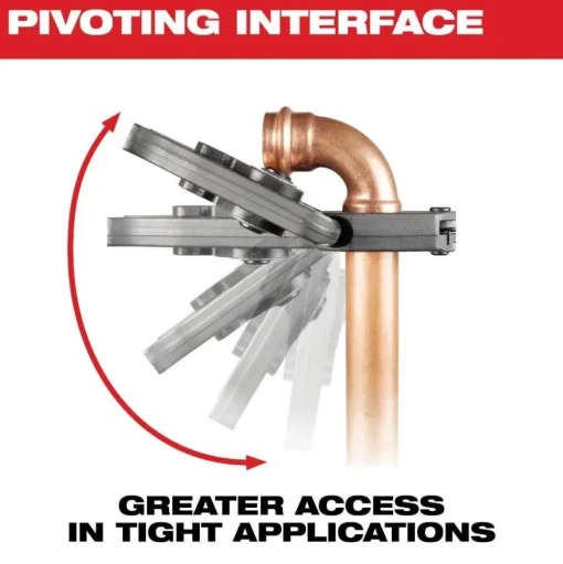 Milwaukee 1/2" - 2" CTS-V Pivoting Press Ring Kit for M18 FORCE LOGIC Press Tools 49-16-2692X