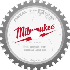 Milwaukee 5-7/8" 34 Tooth 20mm Arbor Circular Saw Metal Cutting Blade 48-40-4215