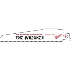 Milwaukee 12" 8 TPI Wrecker Demolition Sawzall Blades (5 Pack) 48-00-5711