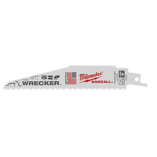 Milwaukee 12" 7/11 TPI Wrecker Sawzall Multi-Material Blades (Each) 48-01-2711