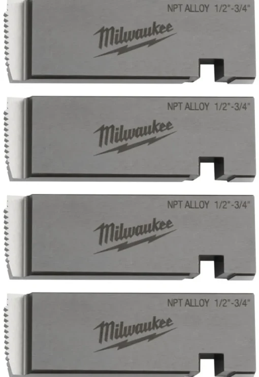 Milwaukee 1/2"-3/4" ALLOY NPT Universal Pipe Threading Dies 48-36-1201
