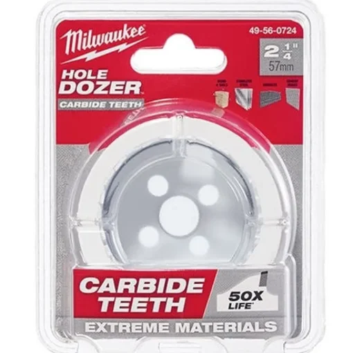 Milwaukee 2-1/4" Carbide Teeth Hole Dozer Hole Saw 49-56-0724