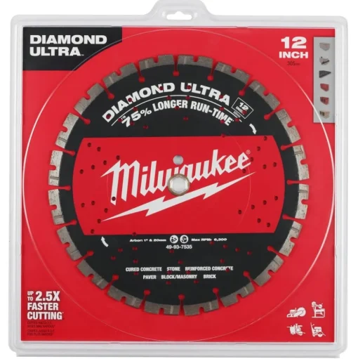 Milwaukee 12" Diamond Ultra Segmented Blade 49-93-7535