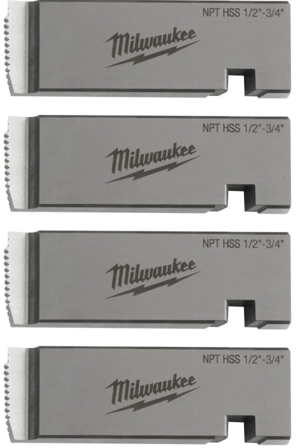 Milwaukee 1/2"-3/4" HIGH SPEED FOR STAINLESS NPT Universal Pipe Threading Dies 48-36-1205