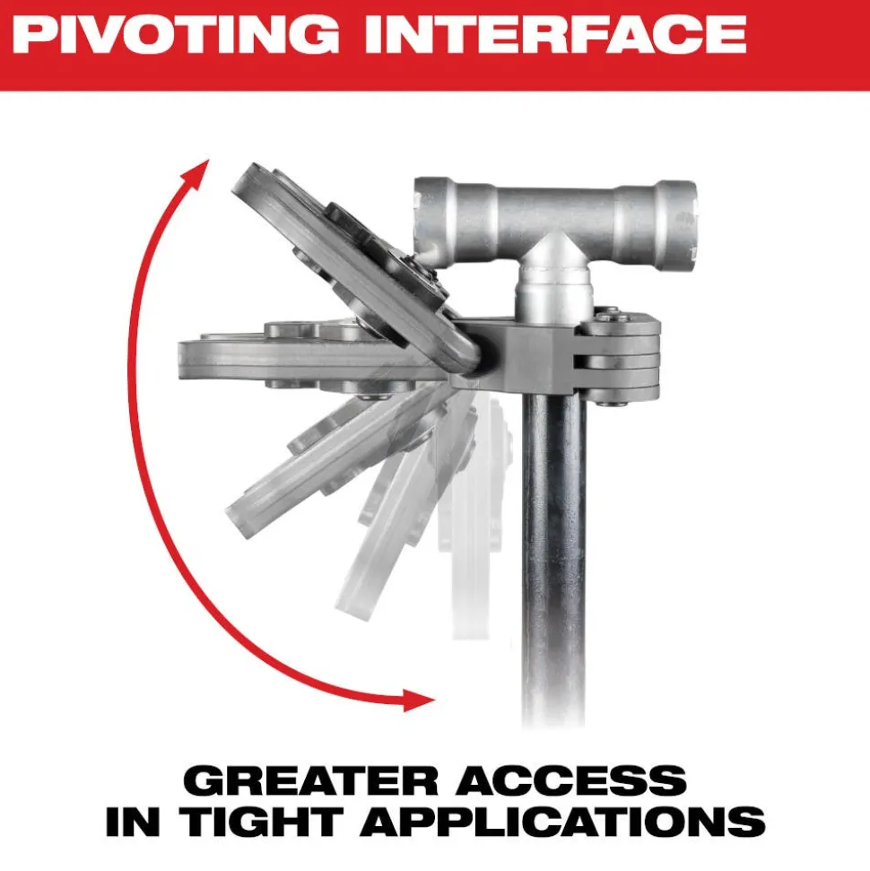 Milwaukee 1-1/4" IPS-P Black Pipe Pivoting Press Ring for M18 FORCE LOGIC Press Tools 49-16-2653BX