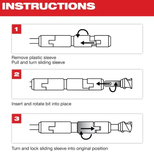 Milwaukee 15" MAX-LOK SDS MAX Extension 48-20-6951