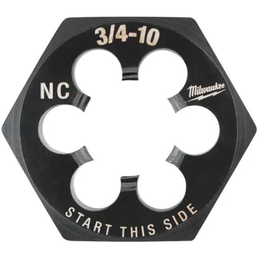 Milwaukee 3/4"-10 NC 1-7/16" Hex Threading Die 49-57-5376