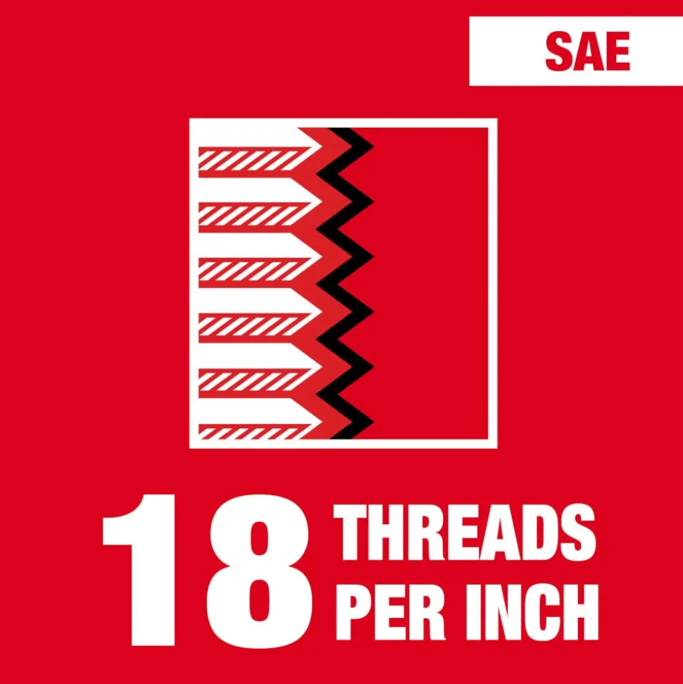 Milwaukee 5/16"-18 NC 1-Inch Hex Threading Die 49-57-5342