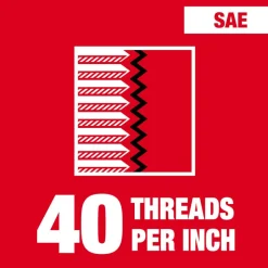 Milwaukee 4-40 NC 1-Inch Hex Threading Die 49-57-5308