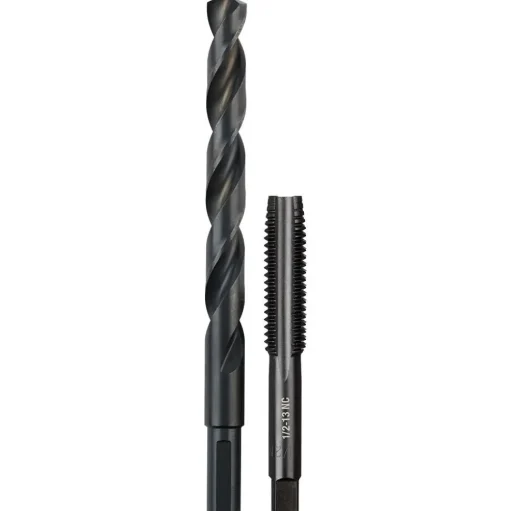 Milwaukee 1/2"-13 NC Straight Flute Plug Tap & 27/64" Drill Bit 49-57-5560