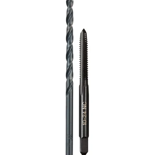 Milwaukee 10-24 NC Straight Flute Plug Tap & #25 Drill Bit 49-57-5525