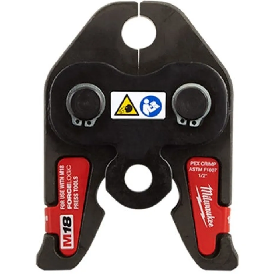 Milwaukee 1/2" PEX Crimp (F1807 & F2159) Jaw for M18 Force Logic Press Tools 49-16-2651C