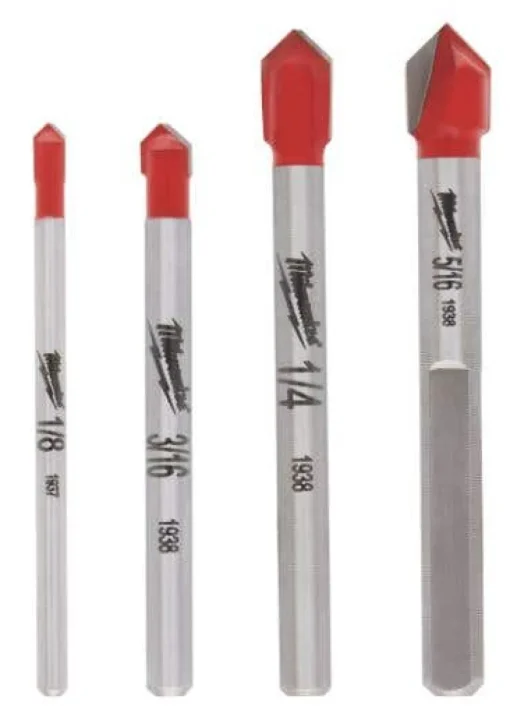 Milwaukee 4 Piece Glass and Tile Bit Set 48-20-8988