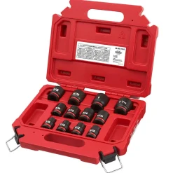 Milwaukee 12 Piece Shockwave Impact Duty 1/2" Drive SAE Standard 6 Point Socket Set 49-66-7010