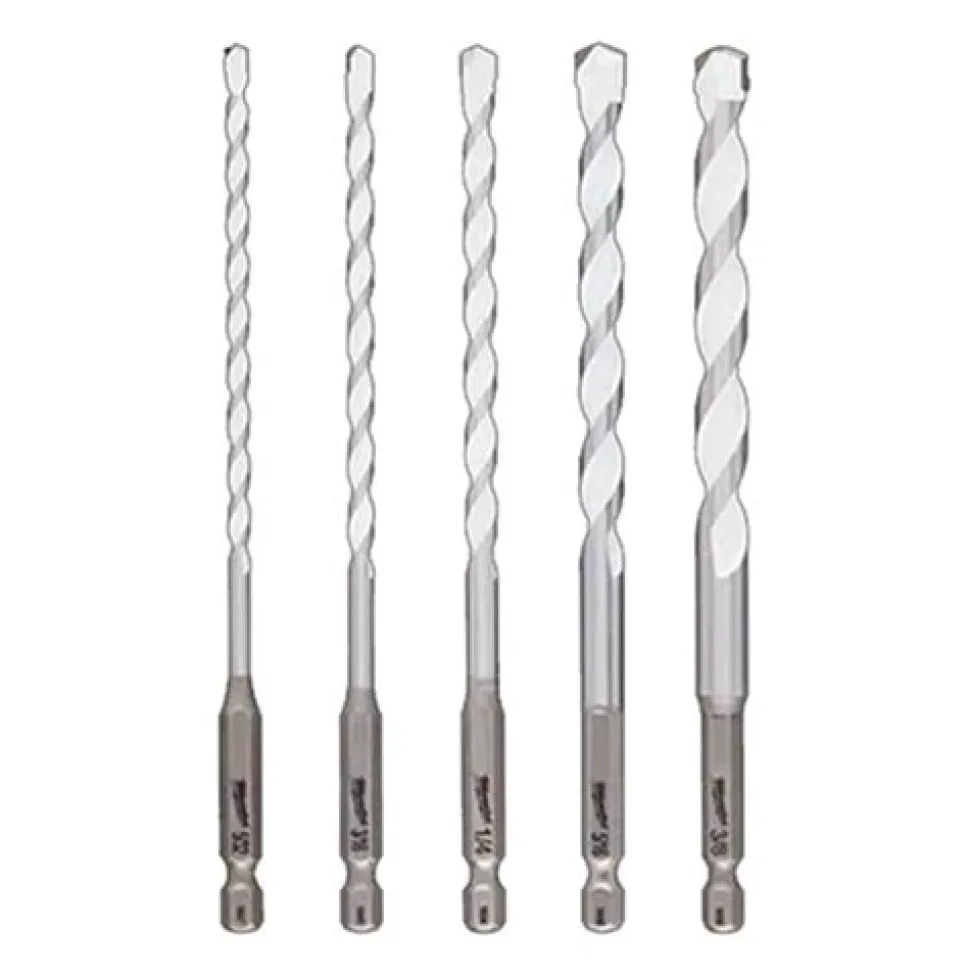 Milwaukee 5 Piece SHOCKWAVE Carbide Multi-Material Drill Bit Set 48-20-8898