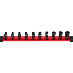 Milwaukee 10 Piece Shockwave Impact Duty 1/4" Drive SAE Standard Socket Set 49-66-7000