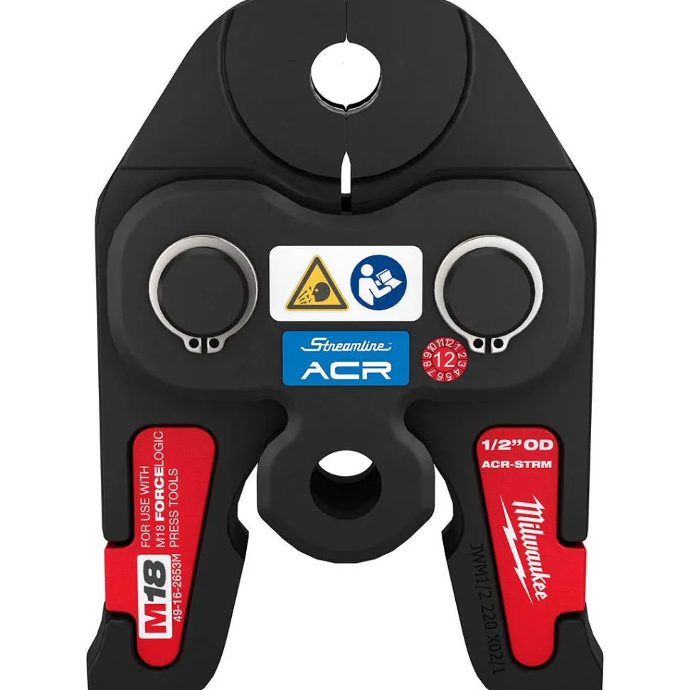 Milwaukee 1/2" Streamline ACR Press Jaw For M18 Force Logic Press Tools 49-16-2653M